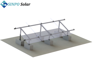 Flat Roof Solar Energy Mounting System Hot-dip Galvanized Steel