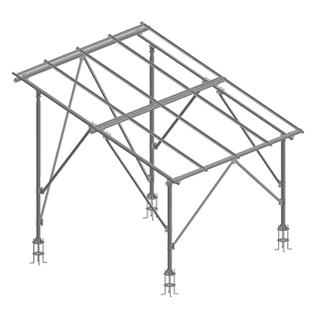 Anti-theft SS400 Ground Solar Panel Mounting Bracket