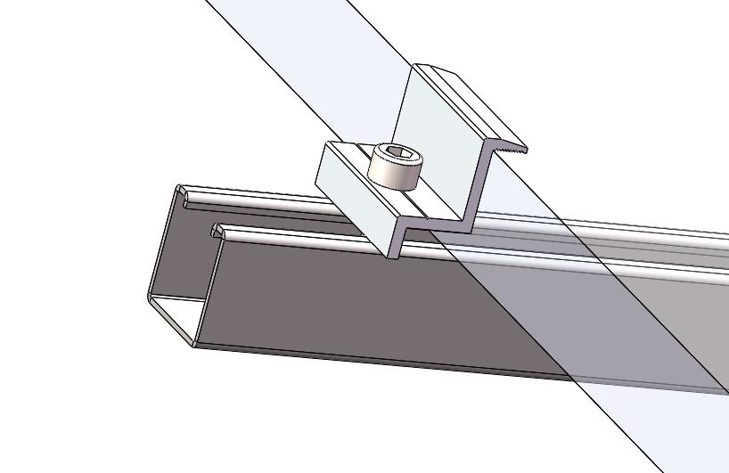 Solar Panel Triangular Mounting Structure for Flat Roof